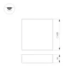 Светильник IM-QUADRO-EMERGENCY-3H-S400x400-44W Warm3000 (BK, 120 deg, 230V) (Arlight, IP40 Металл, 2 года)