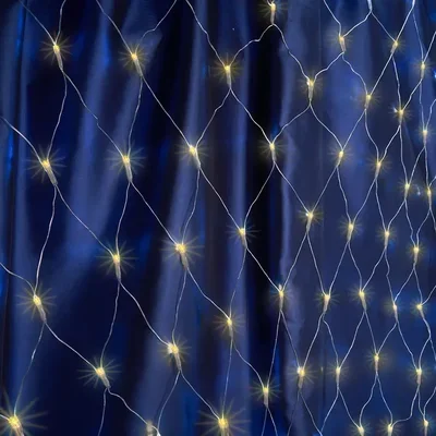 Гирлянда - сеть 230V 160 LED 1,5х1,5м, 2700К, IP 20, шнур 1,5м , CL70