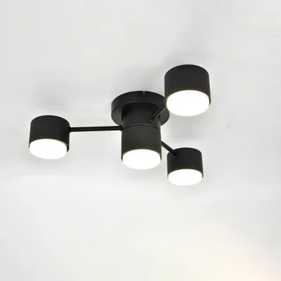 Люстра под лампу GCHL-4GX53-M Черная Стеллар