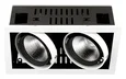 Карданный встраиваемый светодиодный светильник T812 BK/CH 2*12W 4200K