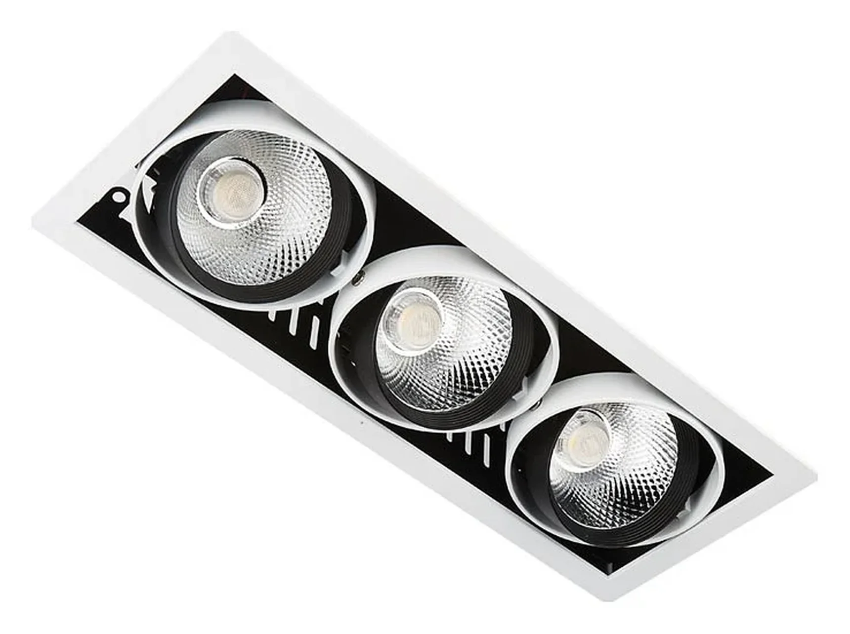 Карданный встраиваемый светодиодный светильник T813 BK/CH 3*12W 4200K