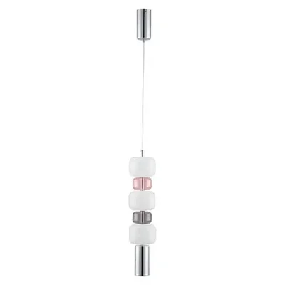 6505/1A SUSPENTIONI LN23 194 хром, красный, белый Подвес GU10 50W 220V VERONA