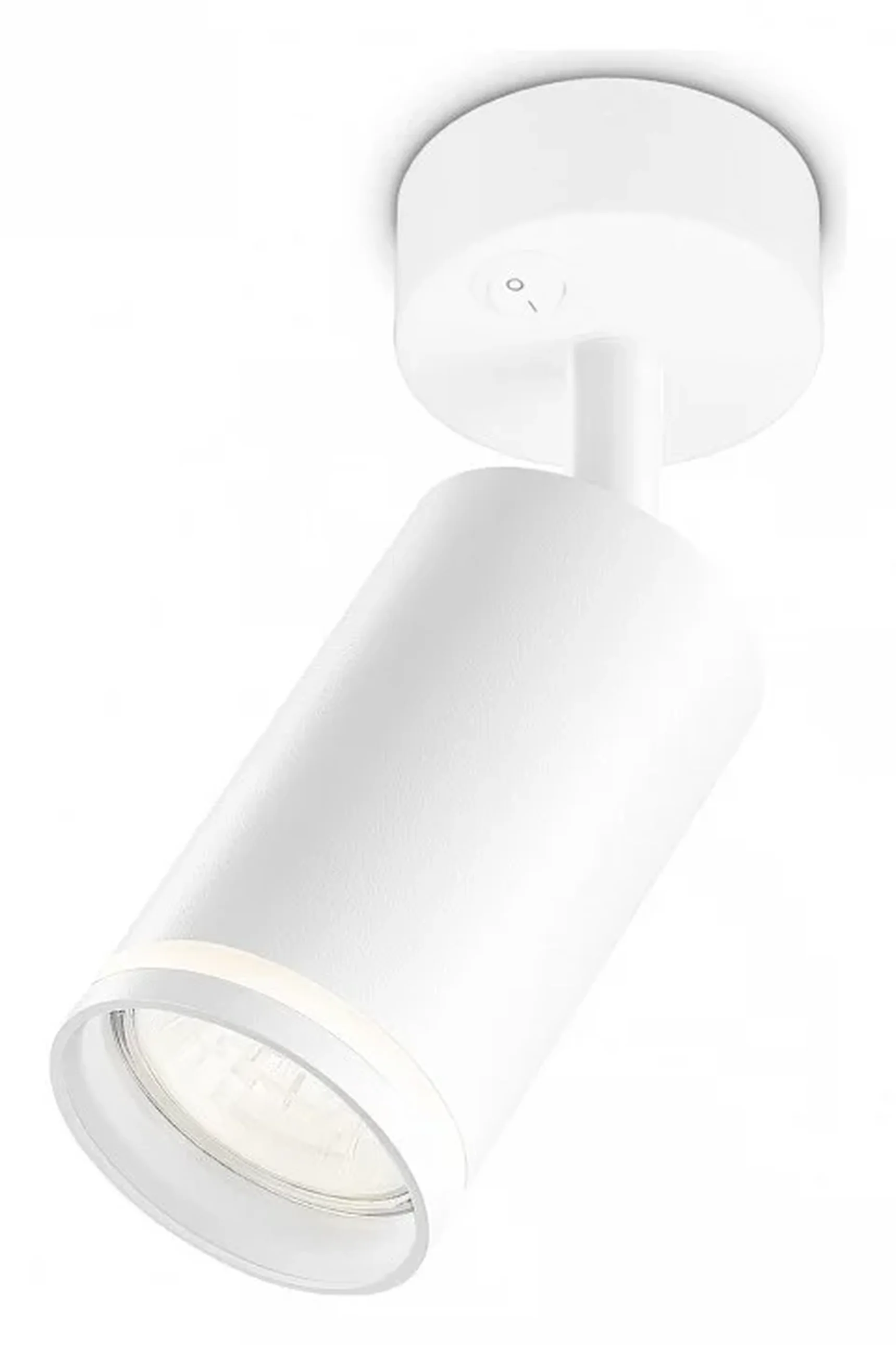 Накладной спот с выключателем TA120 WH белый GU10 max 12W D70*164*D55