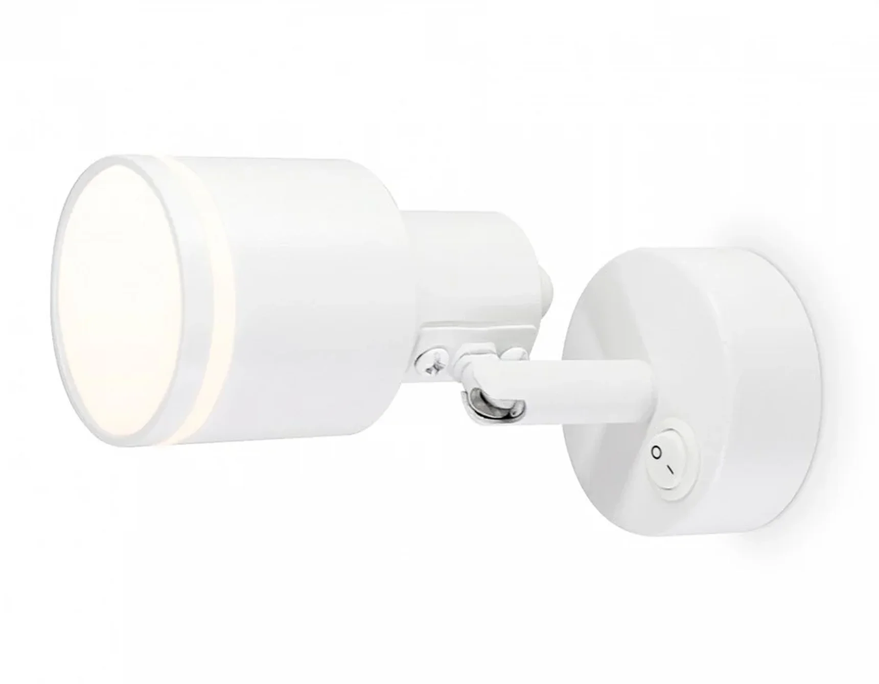 Накладной поворотный спот с выключателем TA1281 WH белый GU10 max 12W 100*55*132