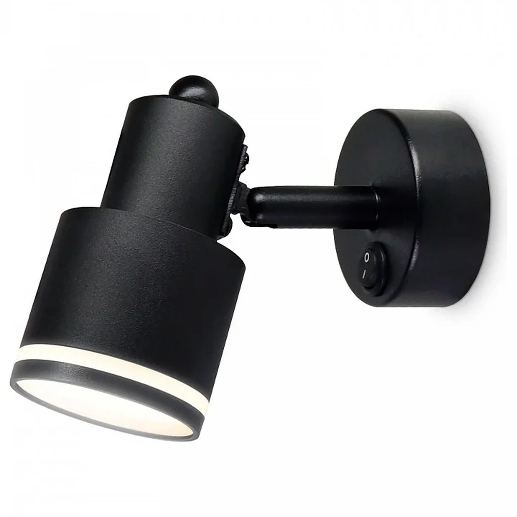 Накладной поворотный спот с выключателем TA1282 BK черный GU10 max 12W 100*55*132