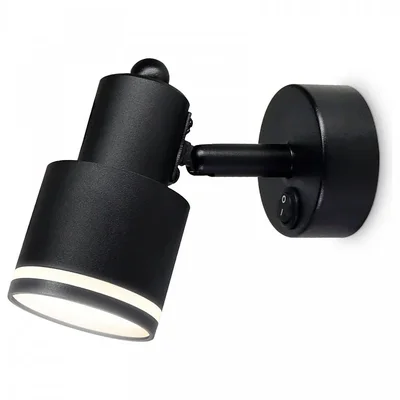 Накладной поворотный спот с выключателем TA1282 BK черный GU10 max 12W 100*55*132