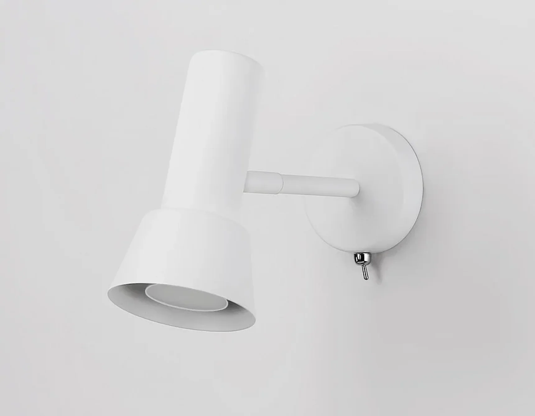 Светильник настенный с выключателем TA13128 WH белый GU10 max 12W D85*L150*H240