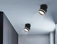Светильник накладной поворотный TA1445 BK/FR черный/белый матовый GX53 max 12W D85*90