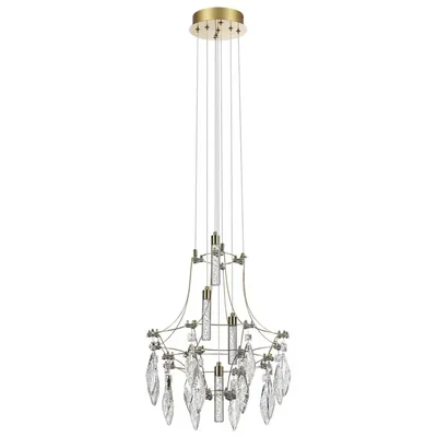 7000/35L CLASSIC ODL_EX25 83 Подвесной светильник металл/хрусталь/нерж сталь IP20 LED 35W 4000K 220-240V FLAMENCO