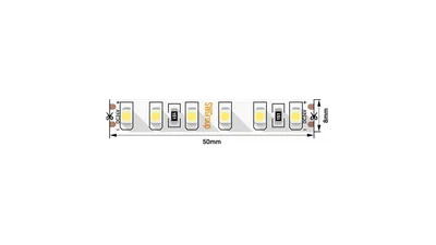 Лента светодиодная стандарт 3528, 120 LED холодный белый, 0009464
