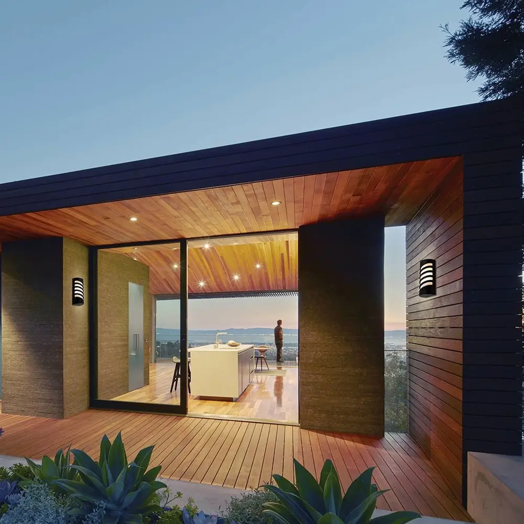 Светильник садово-парковый, 230V E27, DH0603, черный (на стену)