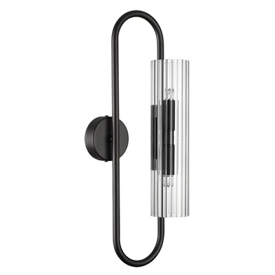 6561/2W SUSPENTIONI LN25 черный/прозрачный/металл/стекло Бра G9 2*20W 220V TORONTO