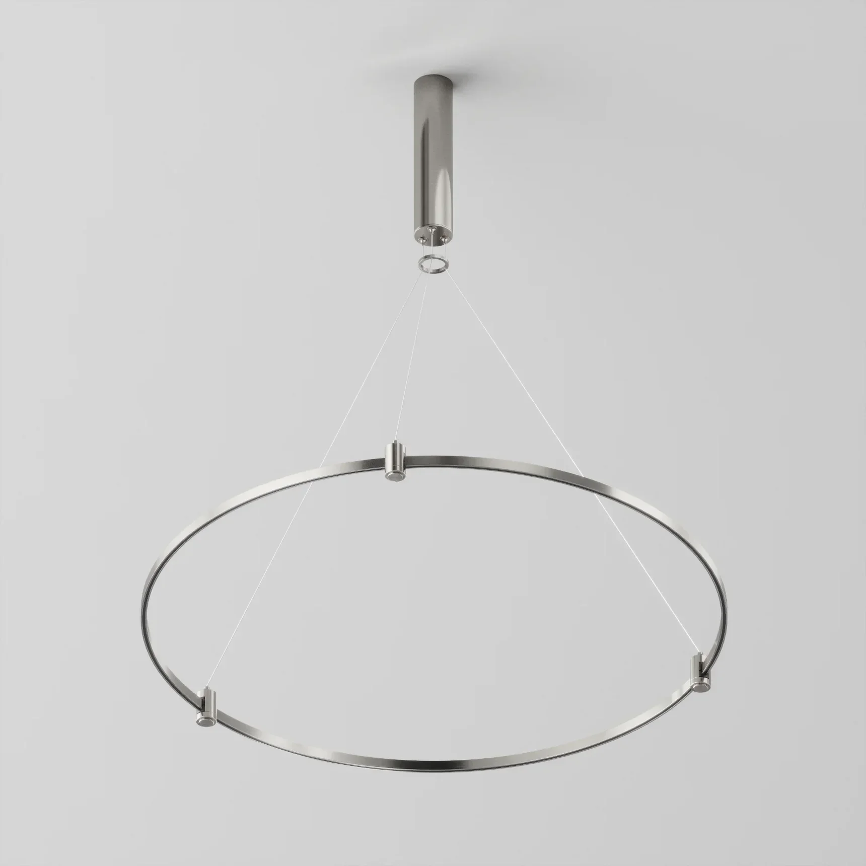 Готовая конструкция круглая D800мм c основанием под блок питания без светильников и блока питания, платина, TFC-Flar-H01-PT