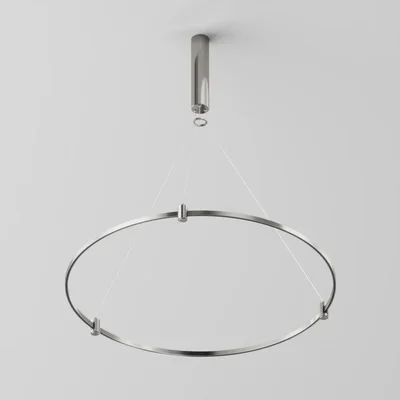 Готовая конструкция круглая D800мм c основанием под блок питания без светильников и блока питания, платина, TFC-Flar-H01-PT