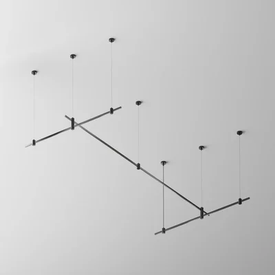 Основание на тросовых подвесах Hang для трековых светильников Flarity TFC-Flar-H07-B, черный