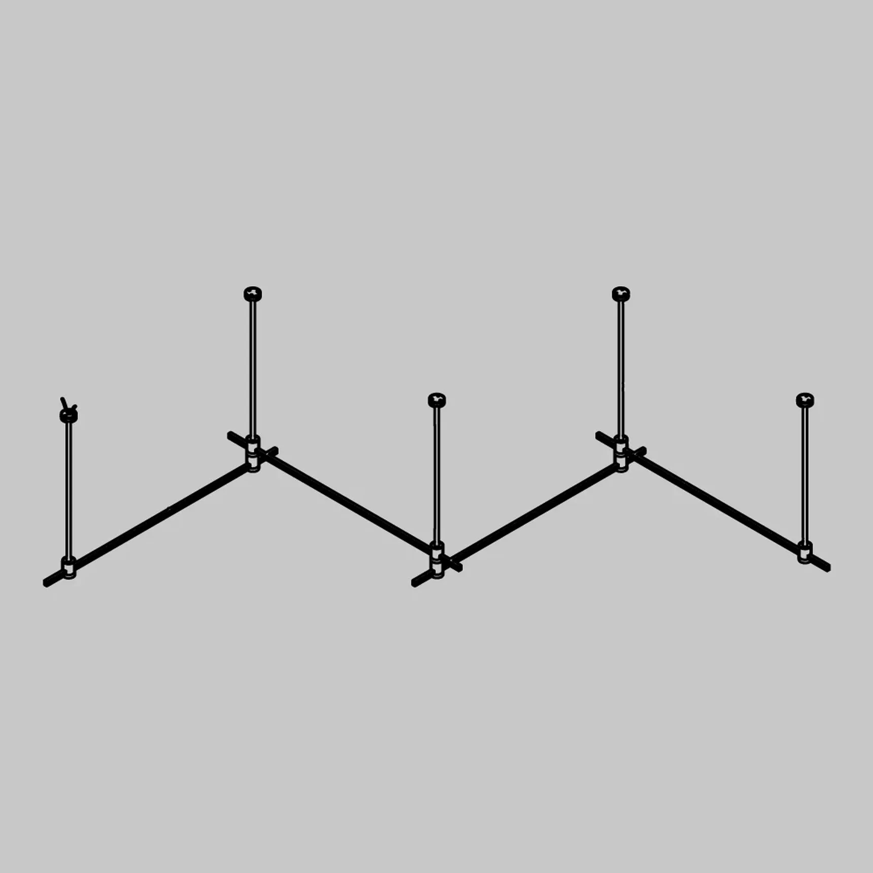 Основание Long H804мм для трековых светильников Flarity TFC-Flar-L02-B, черный