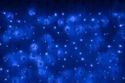 LED- PLS-3720-240V-2*3М-B/BL (синие светодиоды/черн пр)