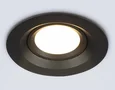 Встраиваемый поворотный точечный светильник GU5.3 TN1142 BK черный IP44 GU5.3 D95*38
