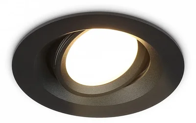 Встраиваемый поворотный точечный светильник GU5.3 TN1142 BK черный IP44 GU5.3 D95*38