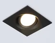 Встраиваемый поворотный точечный светильник GU5.3 TN1144 BK черный IP44 GU5.3 95*95*38