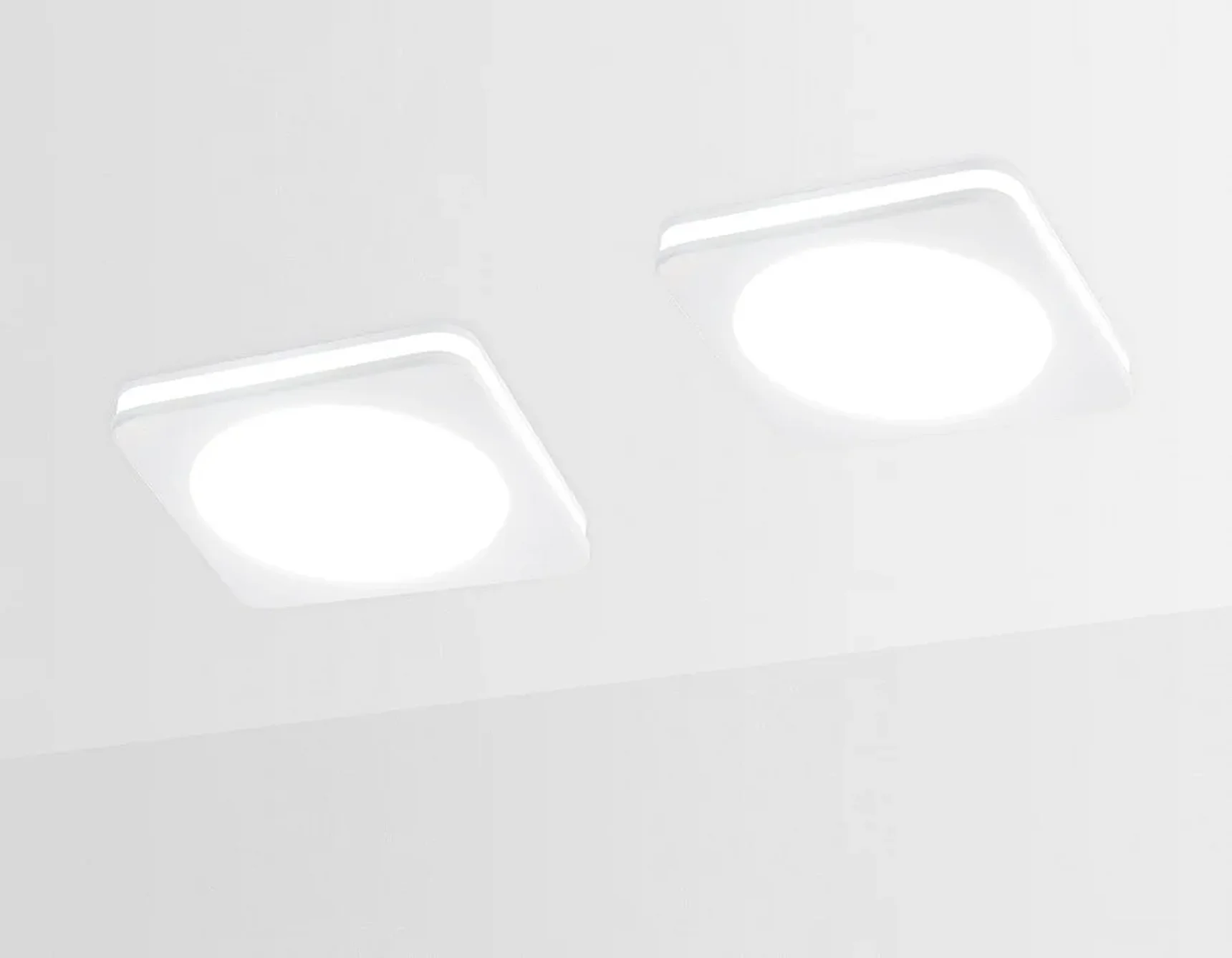 Светодиодный встраиваемый светильник TN141 WH белый LED 4200K 7W 85*85*30