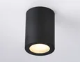 Светильник накладной TN22799 BK черный IP44 GU10 max 12W D65*90