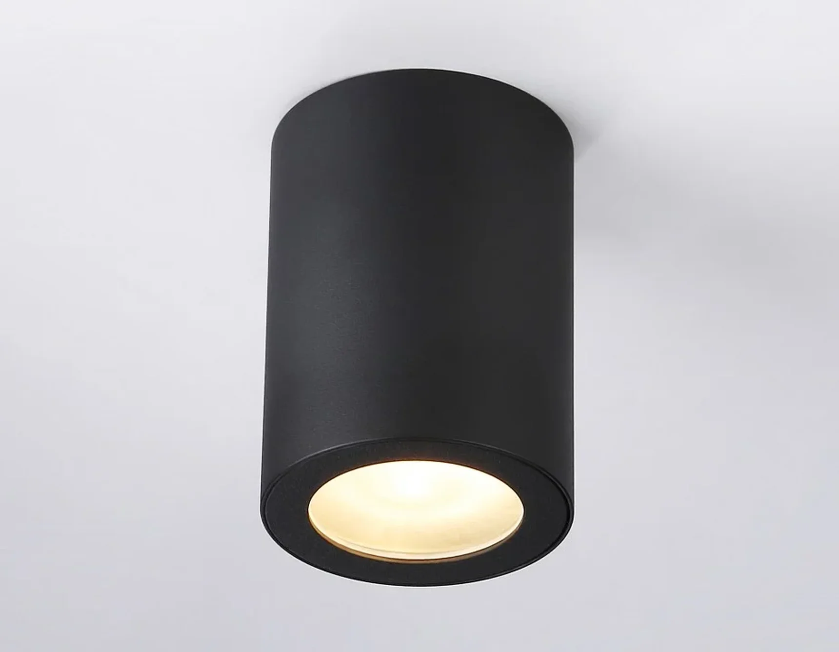 Светильник накладной TN22799 BK черный IP44 GU10 max 12W D65*90