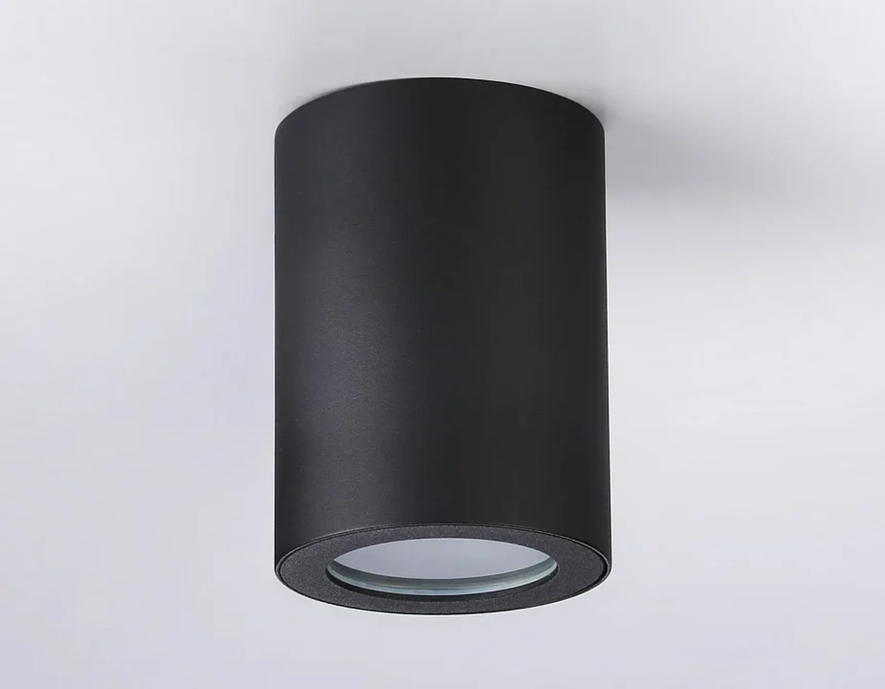 Светильник накладной TN22799 BK черный IP44 GU10 max 12W D65*90