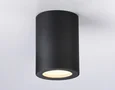 Светильник накладной TN22799 BK черный IP44 GU10 max 12W D65*90