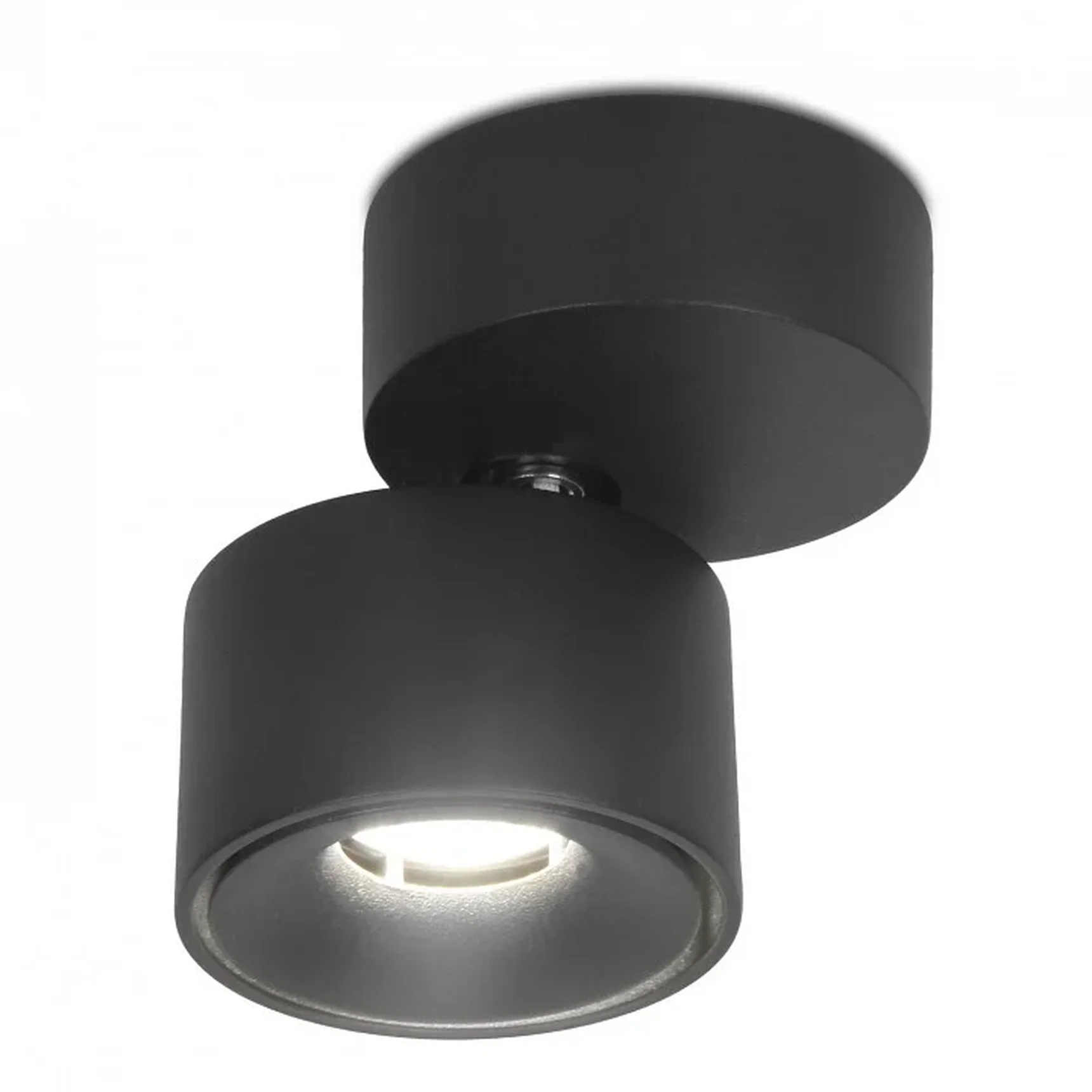 Накладной поворотный светодиодный светильник TN269 SBK черный песок LED 4200K 7W D75*83