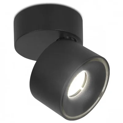 Накладной поворотный светодиодный светильник TN269 SBK черный песок LED 4200K 7W D75*83