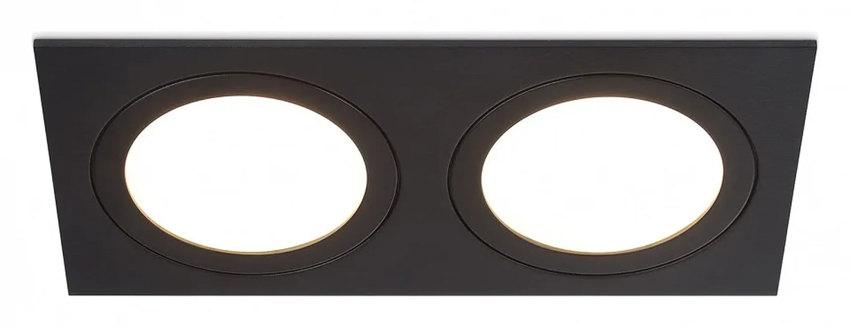 Светильник встраиваемый TN51827/2 BK черный GX53/2 max 15W 215*110*39