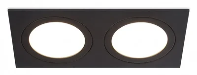 Светильник встраиваемый TN51827/2 BK черный GX53/2 max 15W 215*110*39
