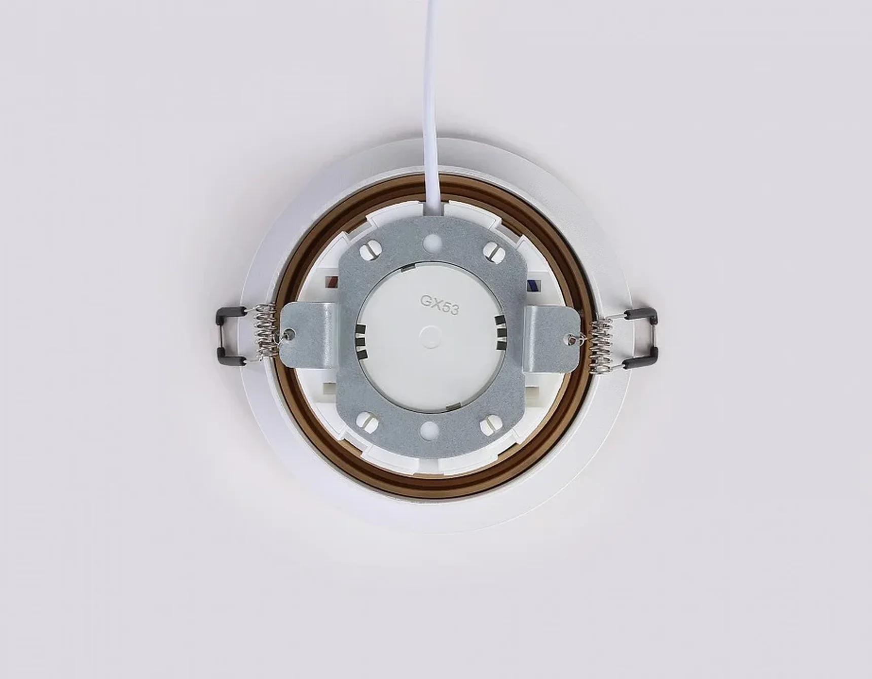 Светильник встраиваемый поворотный точечный TN51912 WH/GD белый/золото GX53 max 12W D115*23