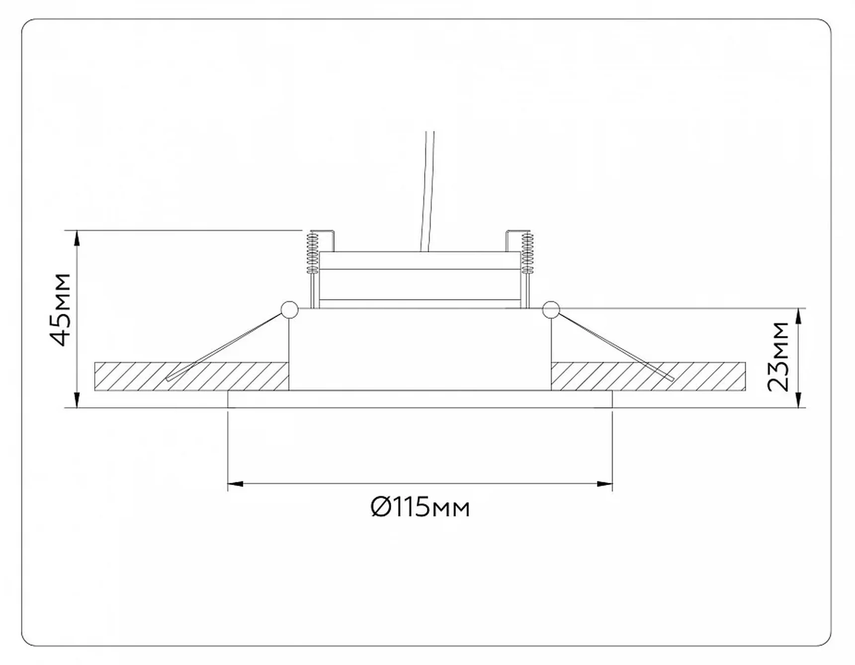Светильник встраиваемый поворотный точечный TN51912 WH/GD белый/золото GX53 max 12W D115*23