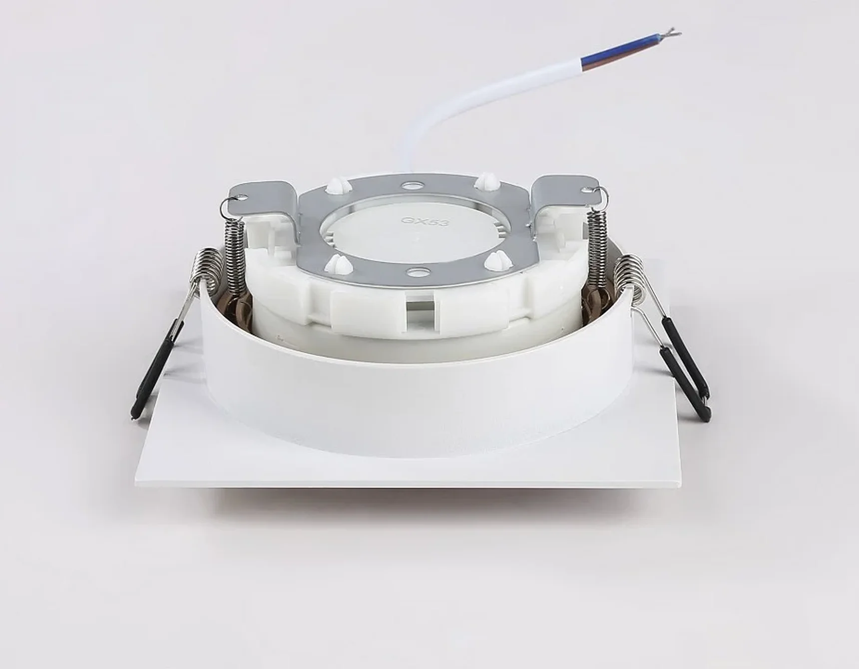 Светильник встраиваемый поворотный точечный TN51916 WH/GD белый/золото GX53 max 12W 115*115*23