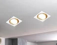Светильник встраиваемый поворотный точечный TN51916 WH/GD белый/золото GX53 max 12W 115*115*23