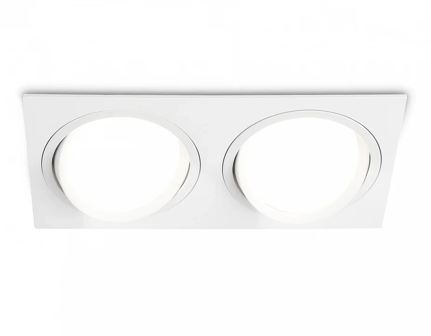 Светильник встраиваемый поворотный точечный GX53 TN51919/2 WH белый GX53 max 12W 220*115*23
