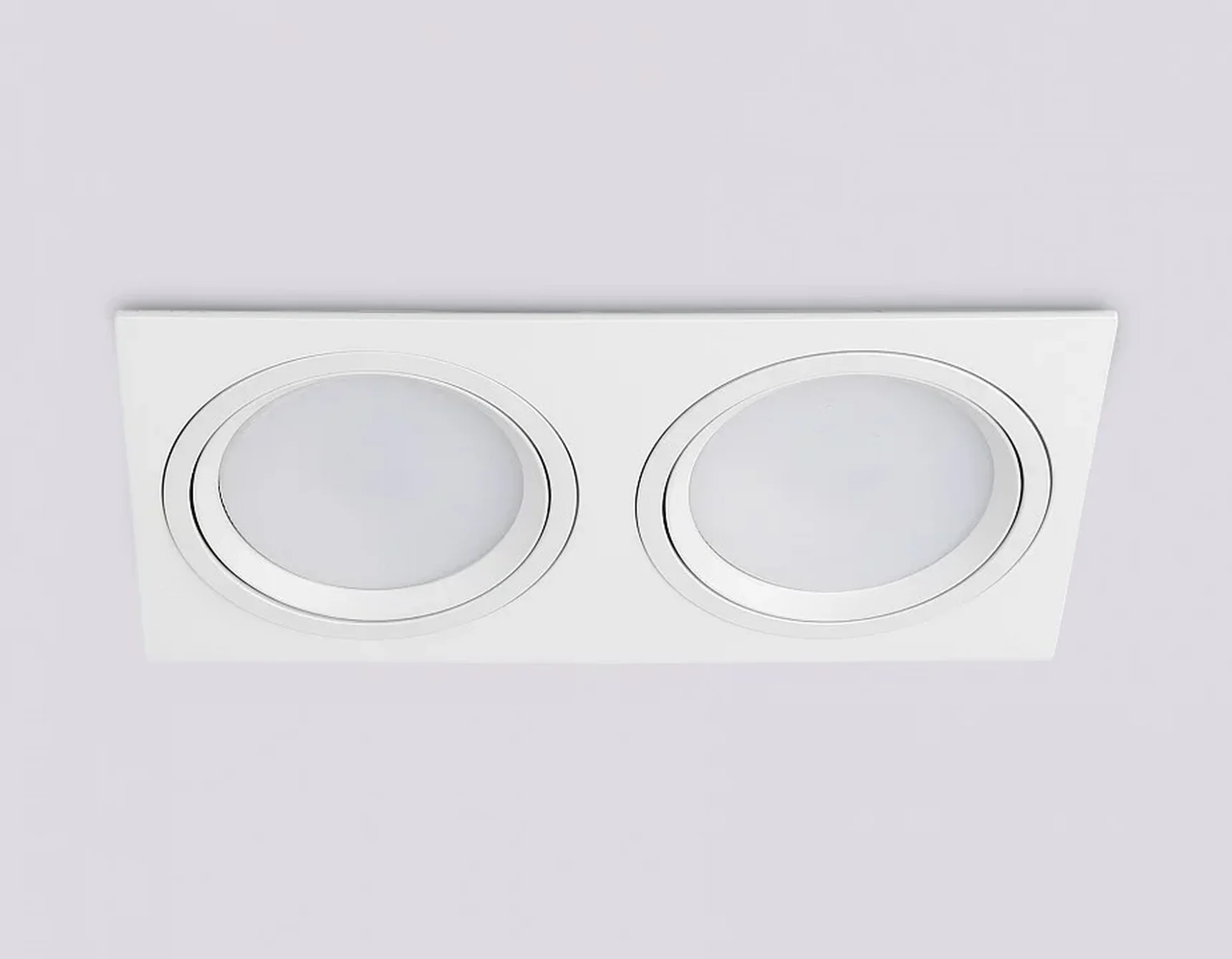 Светильник встраиваемый поворотный точечный GX53 TN51919/2 WH белый GX53 max 12W 220*115*23