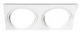 Светильник встраиваемый поворотный точечный GX53 TN51919/2 WH белый GX53 max 12W 220*115*23