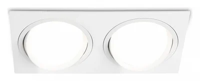 Светильник встраиваемый поворотный точечный GX53 TN51919/2 WH белый GX53 max 12W 220*115*23