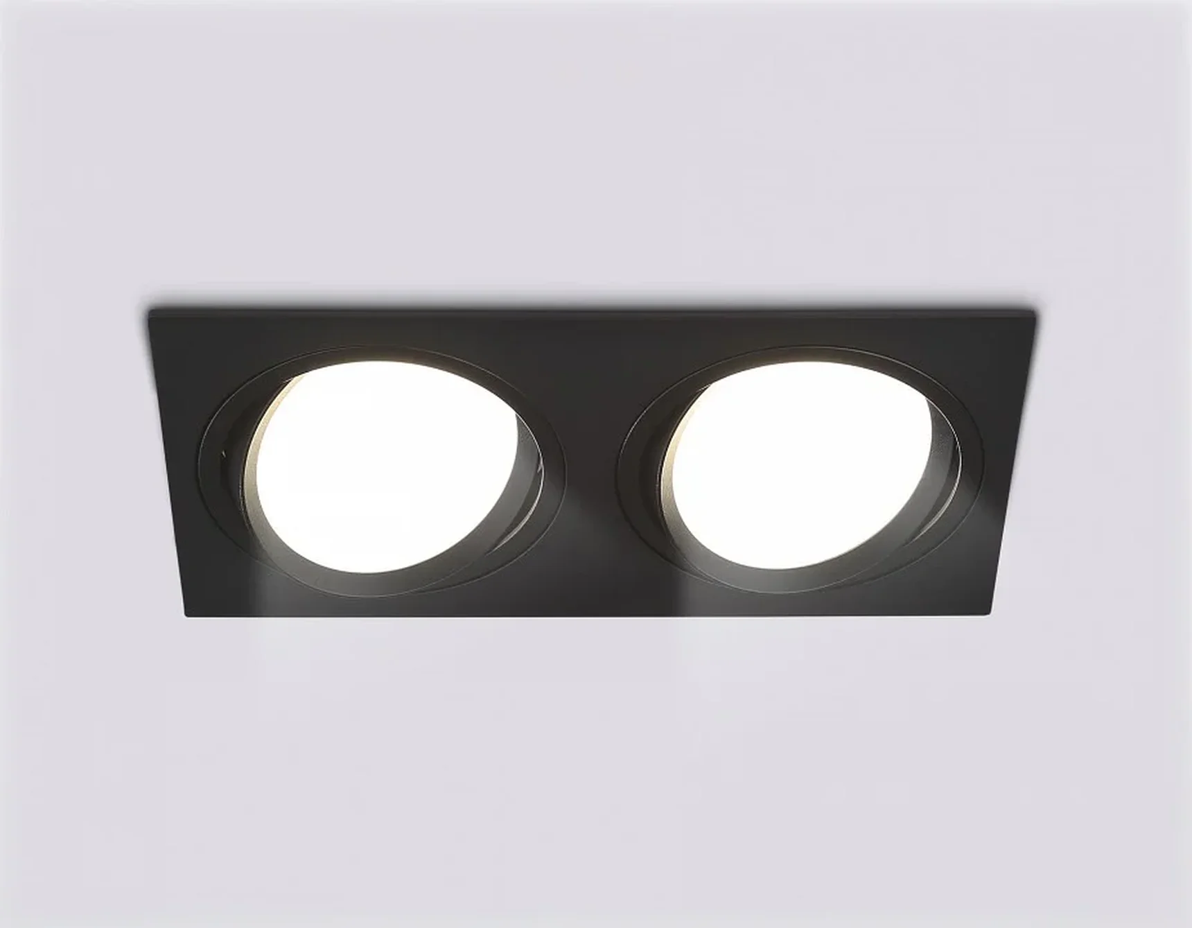 Светильник встраиваемый поворотный точечный TN51920/2 BK черный GX53 max 12W 220*115*23