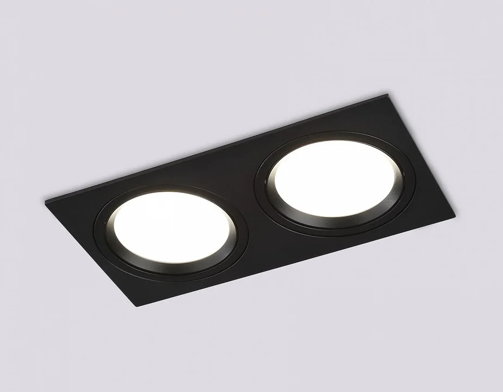 Светильник встраиваемый поворотный точечный TN51920/2 BK черный GX53 max 12W 220*115*23