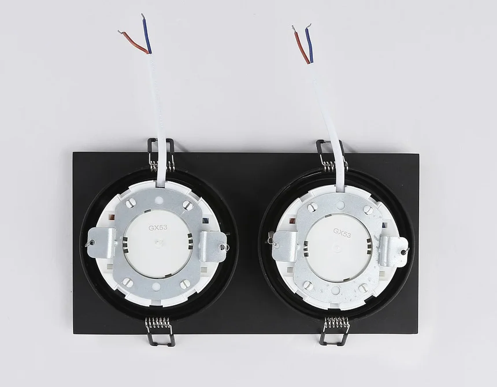 Светильник встраиваемый поворотный точечный TN51920/2 BK черный GX53 max 12W 220*115*23