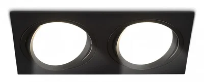 Светильник встраиваемый поворотный точечный TN51920/2 BK черный GX53 max 12W 220*115*23