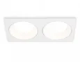 Светильник встраиваемый TN52343/2 SWH/GWH белый песок/белый глянец GX53 max 12W 220*115*25