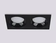Светильник встраиваемый TN52344/2 SBK/GBK черный песок/черный глянец GX53 max 12W 220*115*25