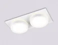 Светильник встраиваемый TN52423/2 WH/FR белый/белый матовый GX53 max 12W 210*105*45
