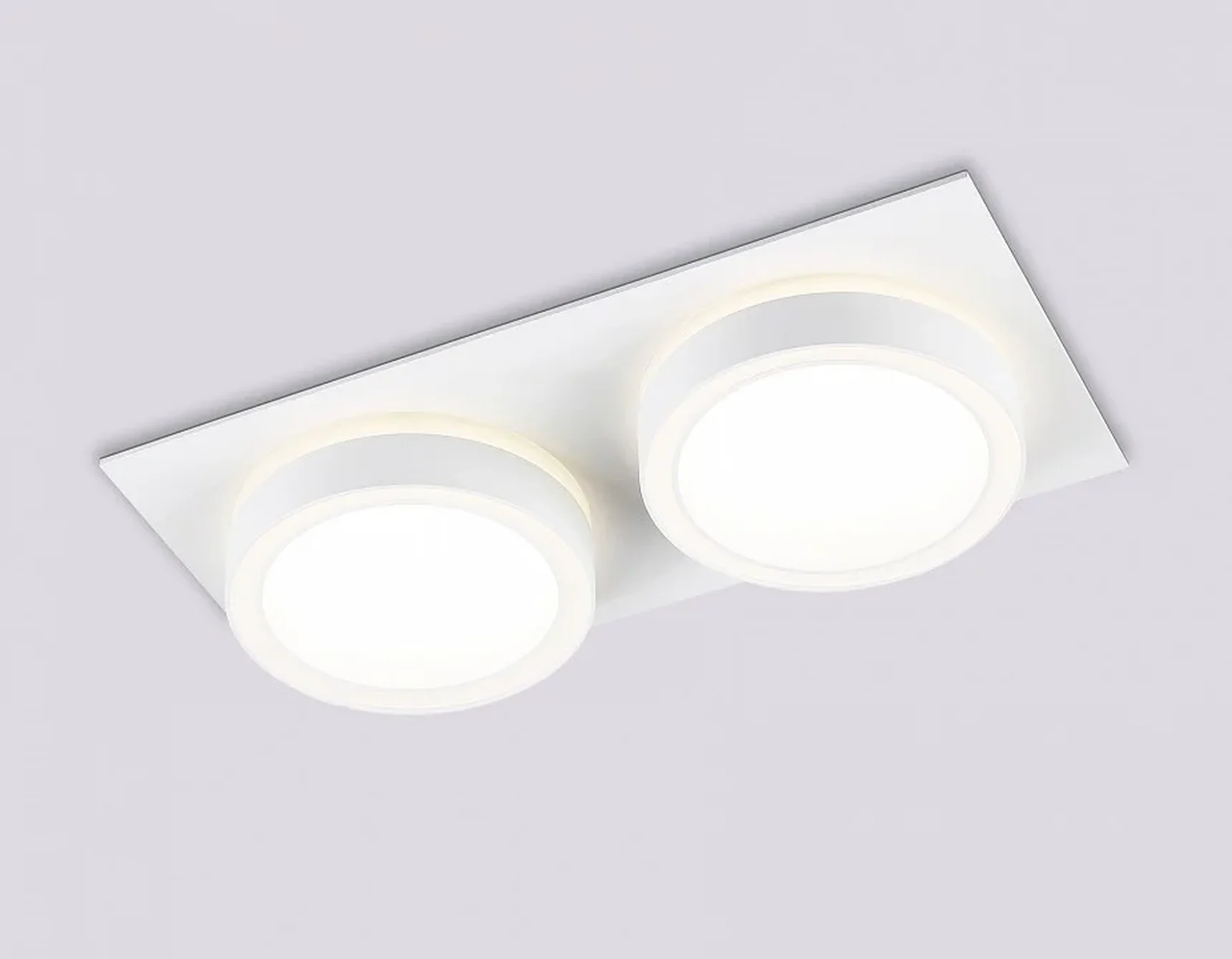 Светильник встраиваемый TN52423/2 WH/FR белый/белый матовый GX53 max 12W 210*105*45