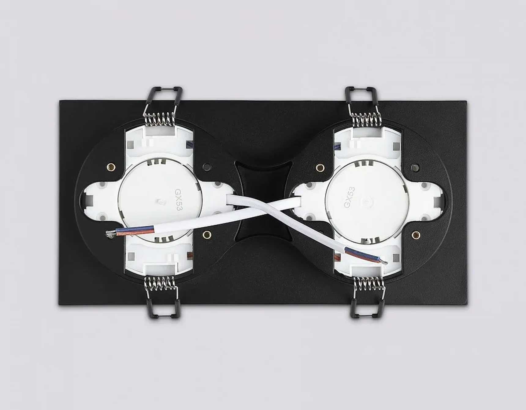 Светильник накладной точечный TN52424/2 BK/FR черный/белый матовый GX53 max 12W 210*105*45